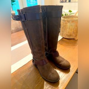 UGG “Dree” tall sueded leather riding boots